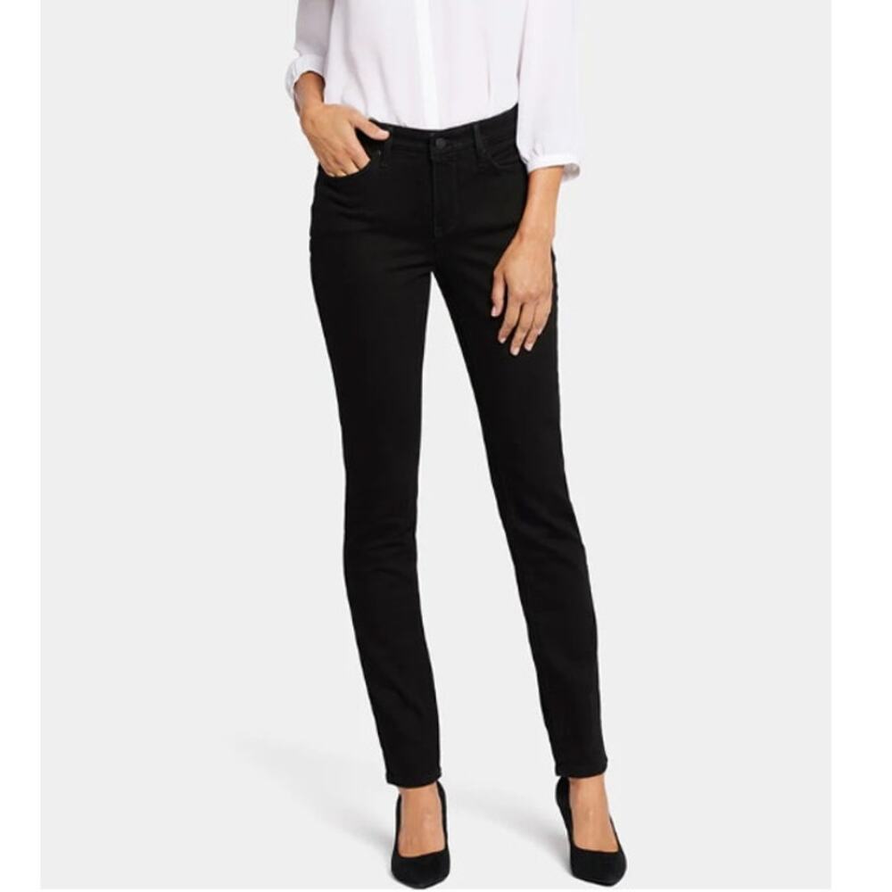 NYDJ Alina Legging Pants Black Corduroy Slim WMNS 14 Stretch Comfort Casual